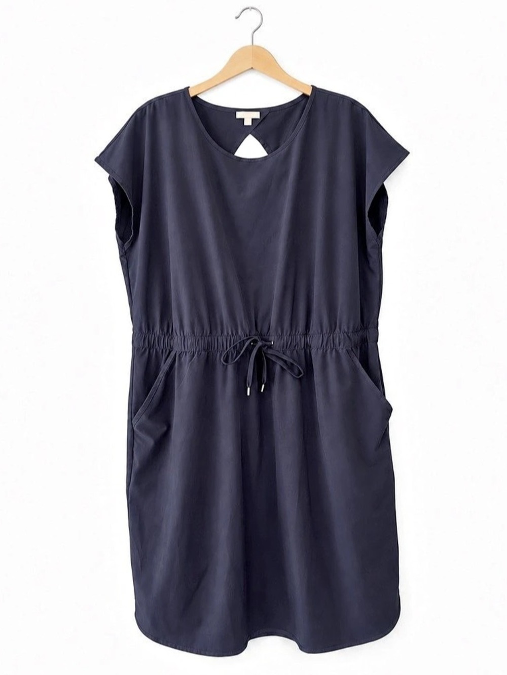 Talbot Dress Drawstring Waist Navy Blue XL Like New